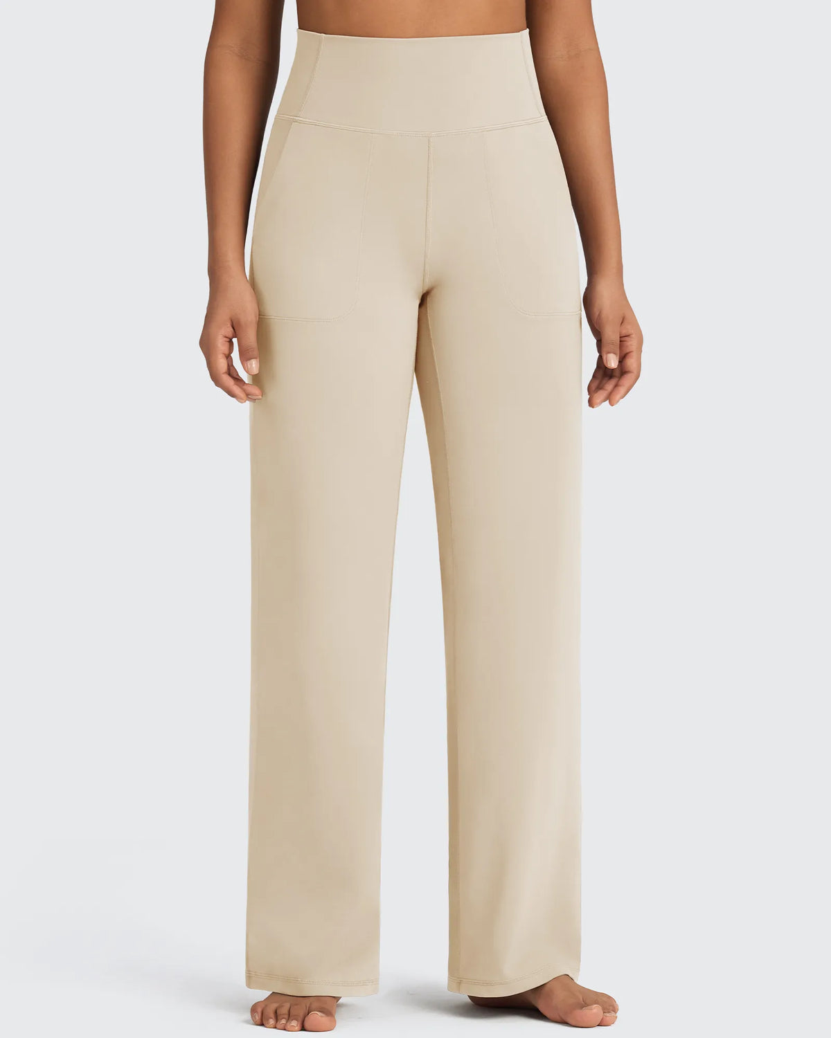 G4Free - BareFeel Seamless High-Waist Dressy Pants Petite -GF24J241BA-S