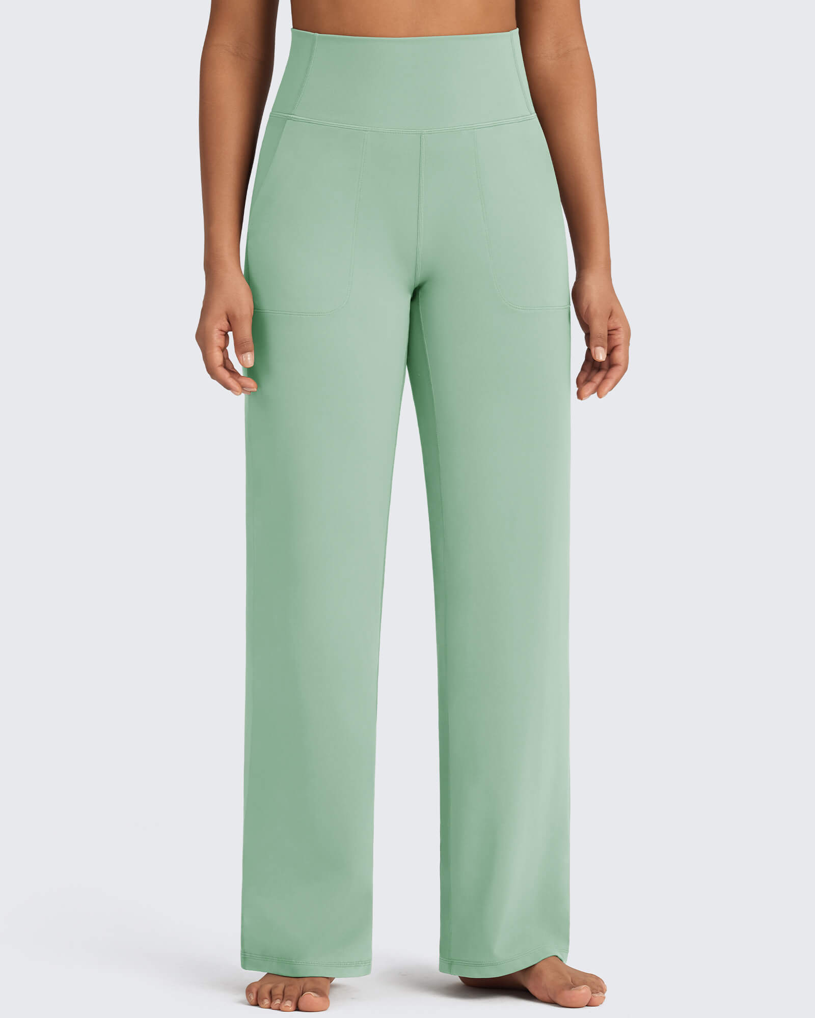 G4Free - BareFeel Seamless High-Waist Dressy Pants Petite -GF24J241BA-S