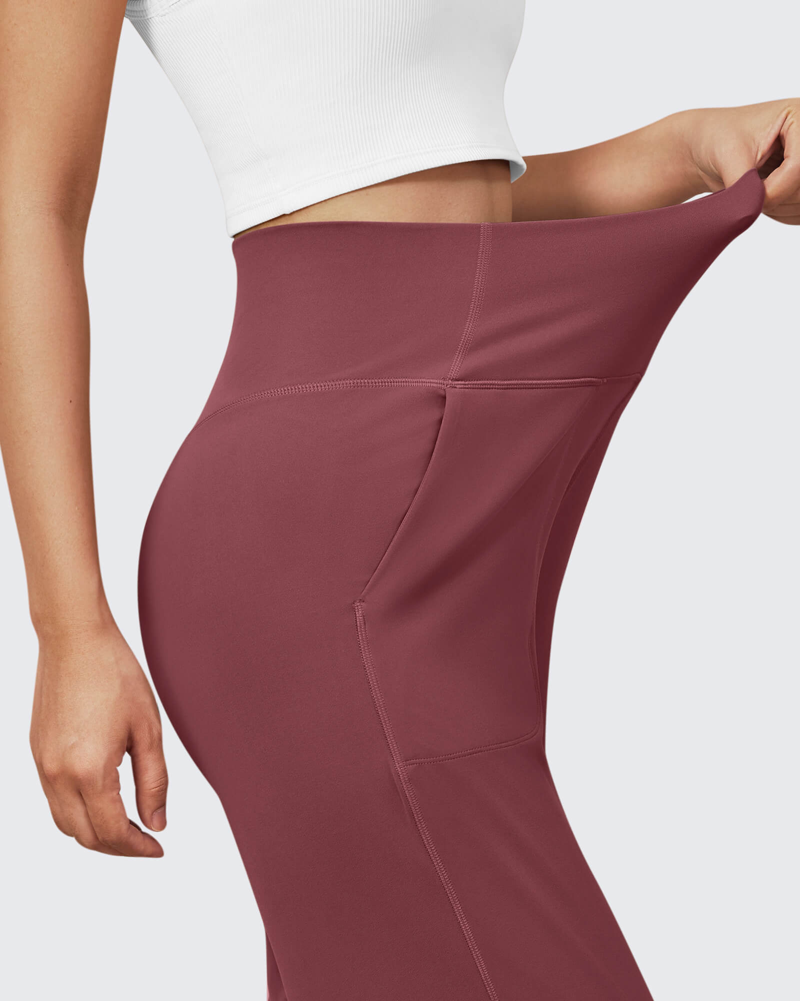 G4Free - BareFeel Seamless High-Waist Dressy Pants Petite -GF24J241BA-S
