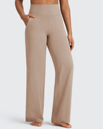 G4Free - BareFeel Seamless High-Waist Dressy Wide Leg Pants -GF24J241IA-S