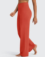 G4Free - BareFeel Seamless High-Waist Dressy Wide Leg Pants -GF24J241IA-S