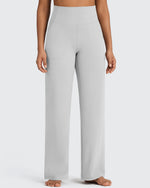 G4Free - BareFeel Seamless High-Waist Dressy Wide Leg Pants -GF24J241MA-S