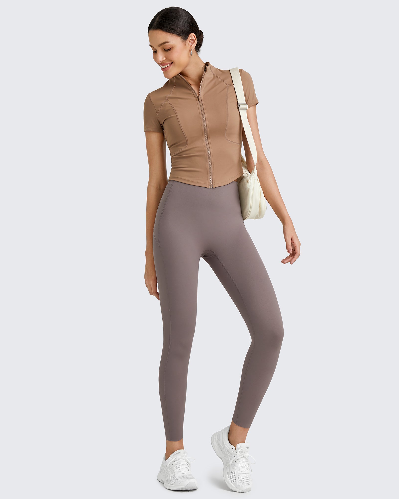 G4Free - BareFeel Seamless Waistband Yoga Leggings -GF24A344DA-S