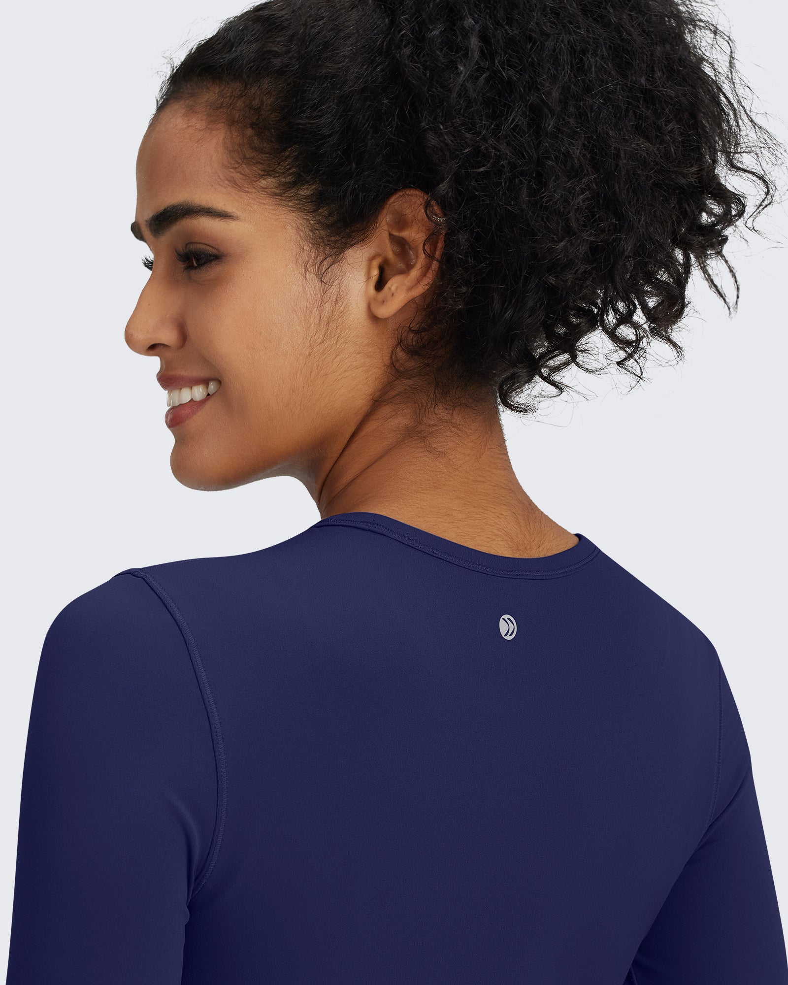 G4Free - BareFeel Slim High Crew Neck Cropped Long Sleeve -GF24B234EA-S