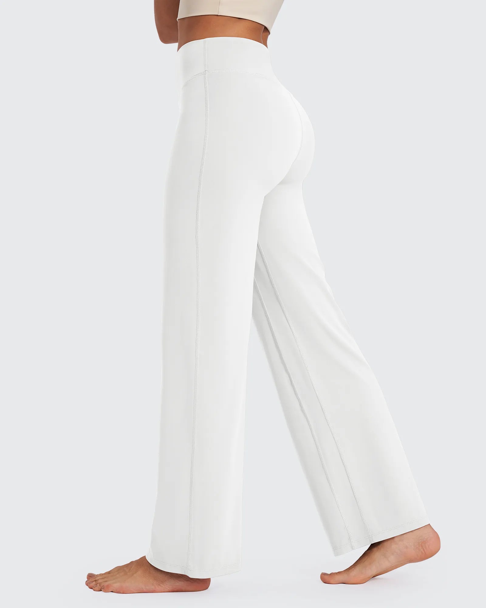 G4Free - BareFeel Wide Leg High-Waisted Pants Petite -GF24J247FA-S