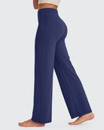 G4Free - BareFeel Wide Leg High-Waisted Pants Petite -GF24J247FA-S