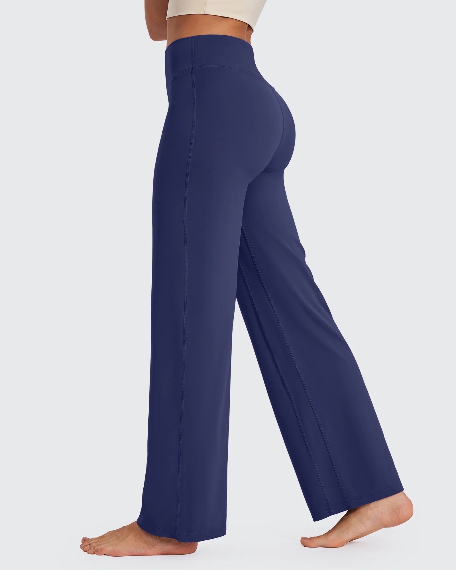 G4Free - BareFeel Wide Leg High-Waisted Pants Petite -GF24J247FA-S