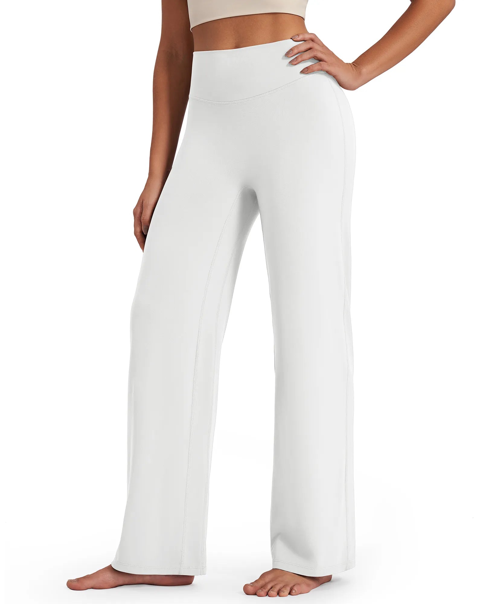 G4Free - BareFeel Wide Leg High-Waisted Pants Tall -GF24J249GA-S