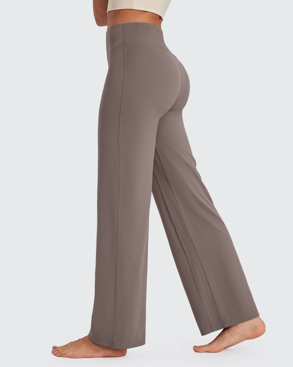 G4Free - BareFeel Wide Leg High-Waisted Pants Tall -GF24J249GA-S