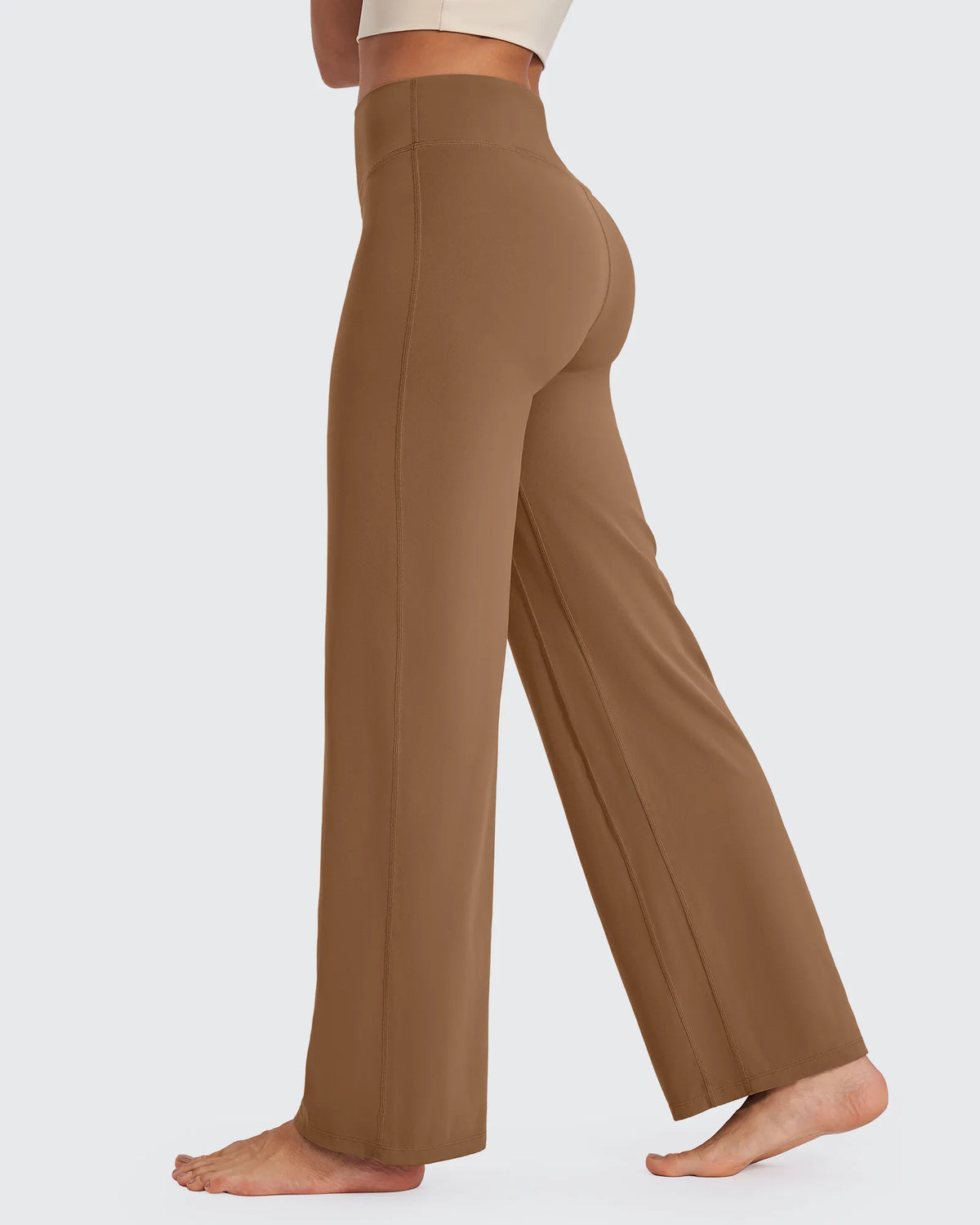 G4Free - BareFeel Wide Leg High-Waisted Pants Tall -GF24J249GA-S