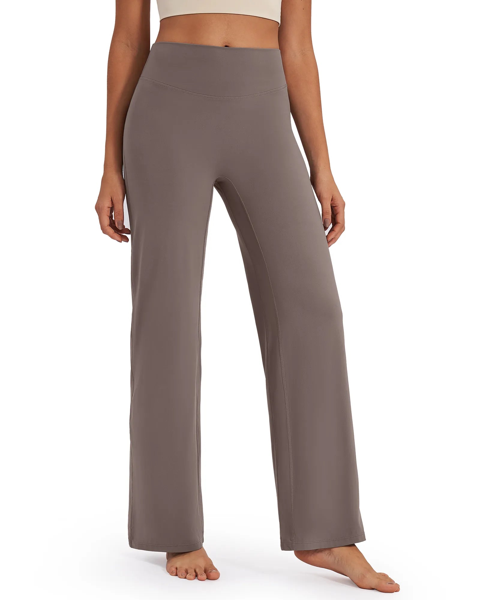 G4Free - BareFeel Wide Leg High-Waisted Pants Tall -GF24J249GA-S