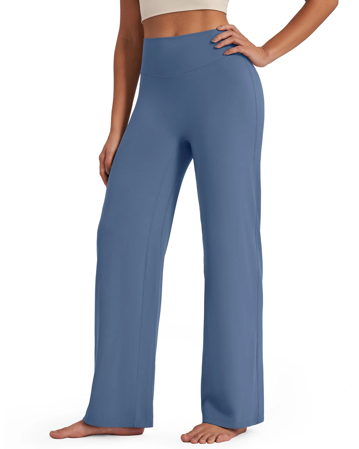 G4Free - BareFeel Wide Leg High-Waisted Pants Tall -GF24J249GA-S