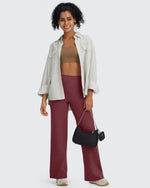 G4Free - BareFeel Wide Leg High-Waisted Pants Petite -GF24J247FA-S
