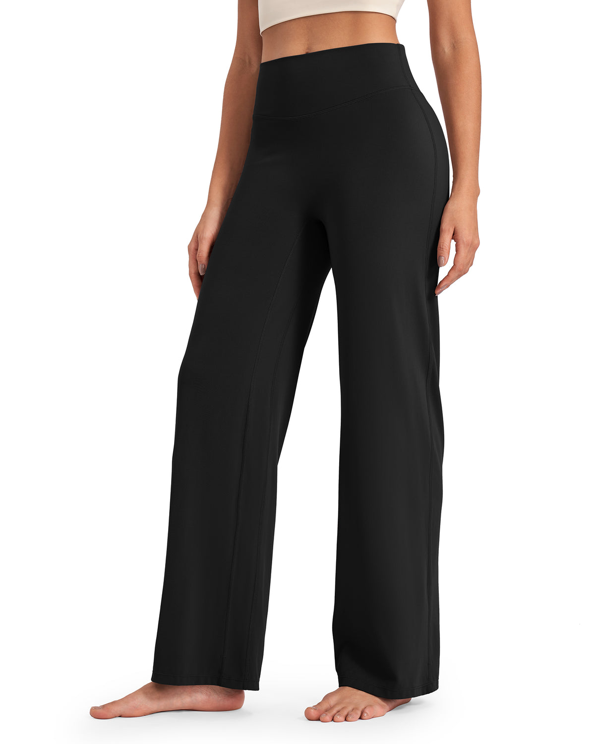 G4Free - BareFeel Wide Leg High-Waisted Pants Regular -GF24J248AA-S
