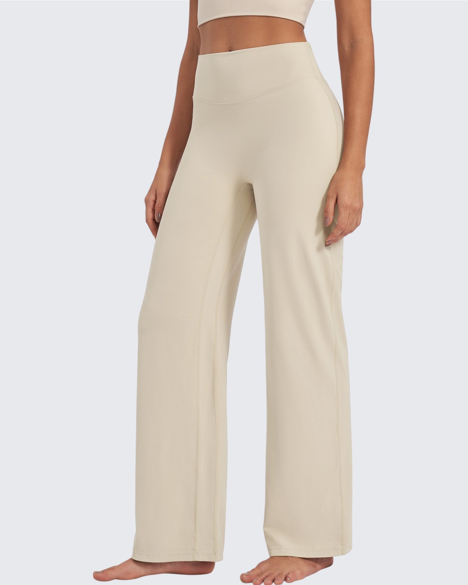 G4Free - BareFeel Wide Leg High-Waisted Pants Regular -GF24J248BA-S