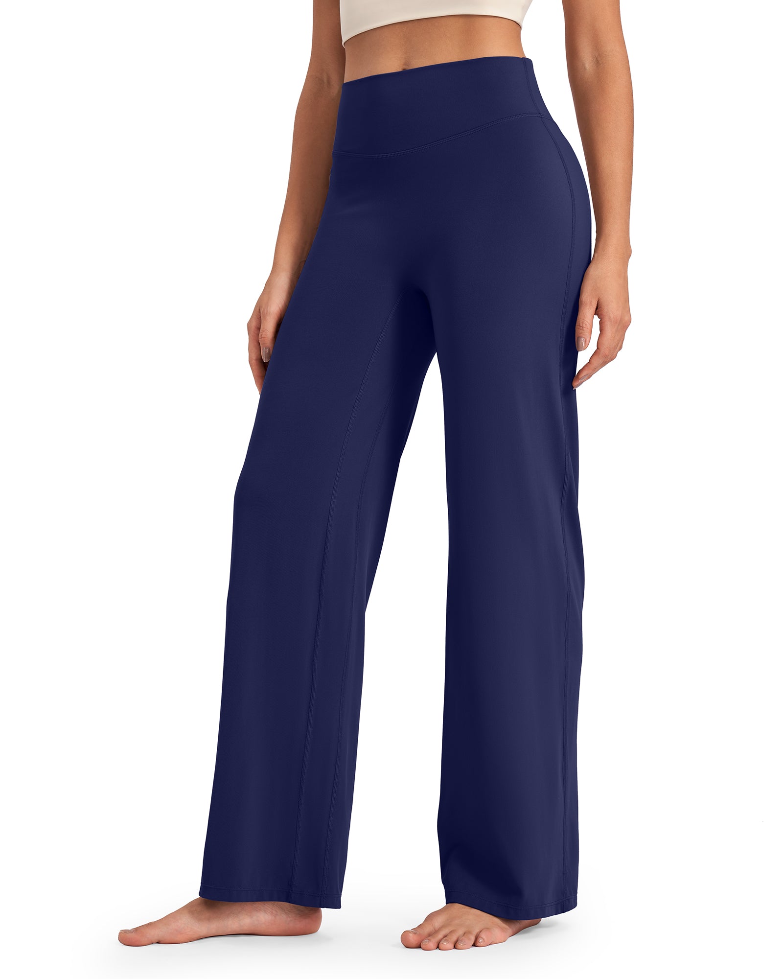 G4Free - BareFeel Wide Leg High-Waisted Pants Regular -GF24J248EA-S