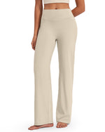 G4Free - BareFeel Wide Leg High-Waisted Pants Regular -GF24J248GA-S