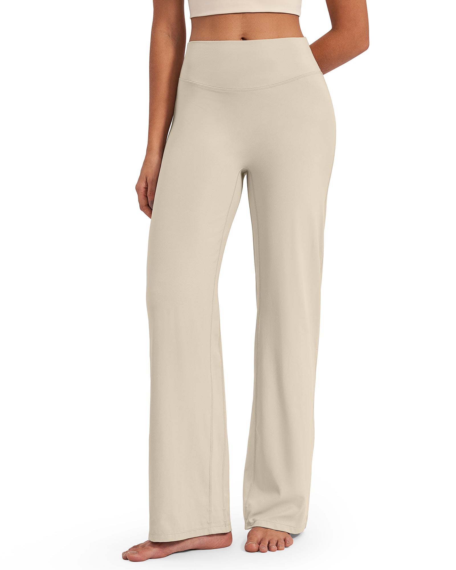 G4Free - BareFeel Wide Leg High-Waisted Pants Regular -GF24J248GA-S