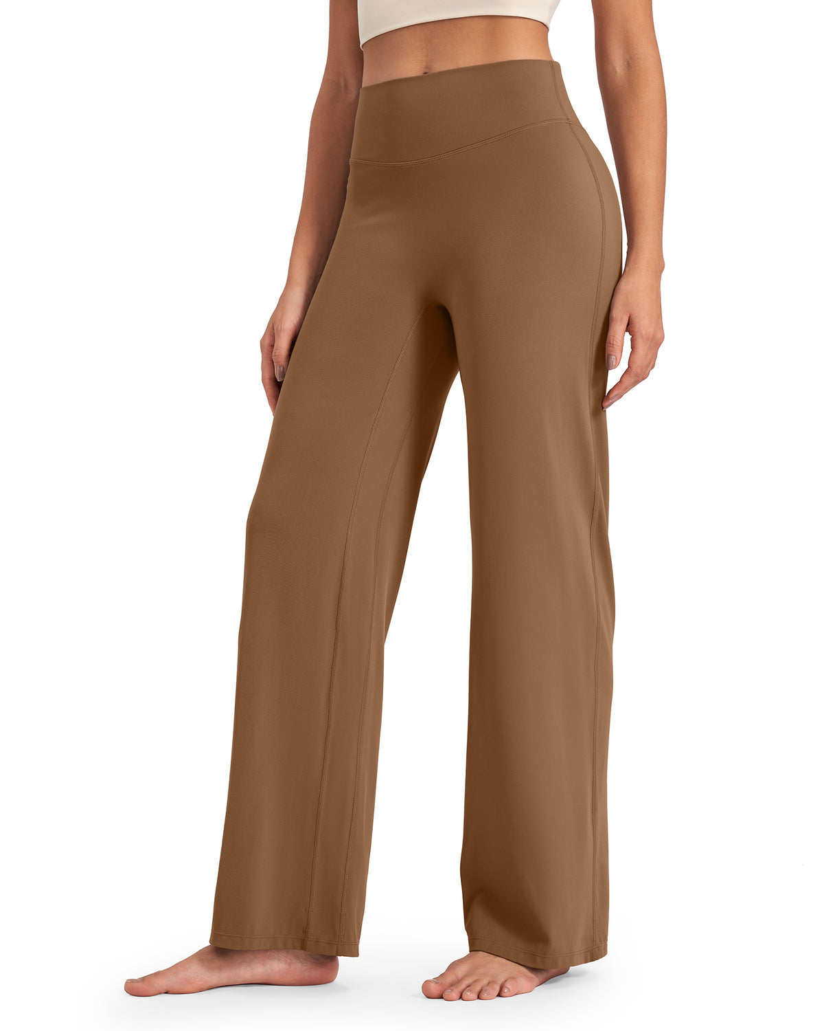 G4Free - BareFeel Wide Leg High-Waisted Pants Regular -GF24J248GA-S