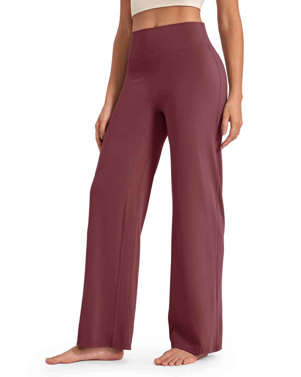 G4Free - BareFeel Wide Leg High-Waisted Pants Regular -GF24J248HA-S