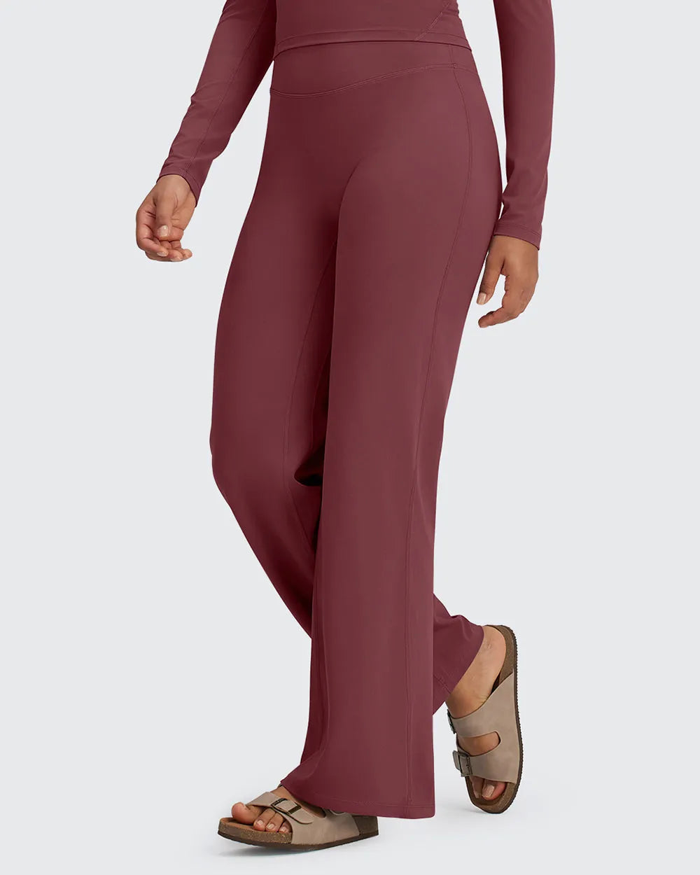 G4Free - BareFeel Wide Leg High-Waisted Pants Tall -GF24J249GA-S