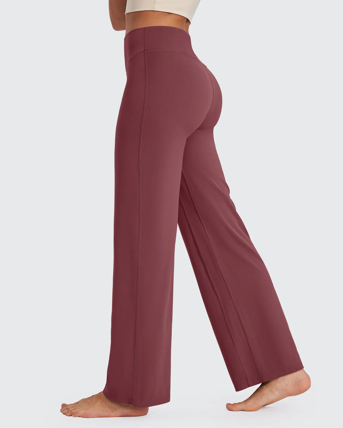 G4Free - BareFeel Wide Leg High-Waisted Pants Tall -GF24J249GA-S
