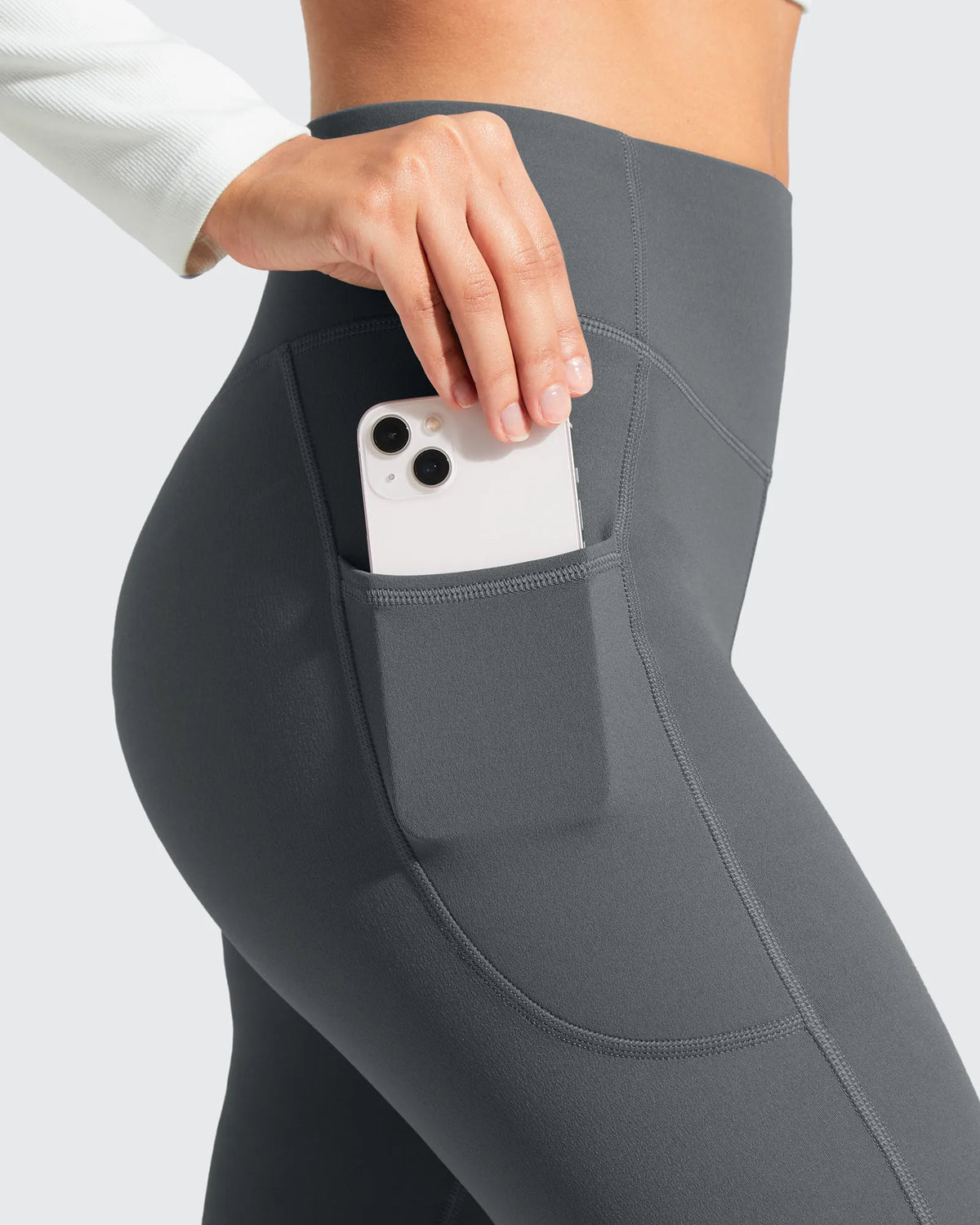 G4Free - Barefeel Fleece Lined High Stretch Yoga Workout Leggings -GF25G767AA-S