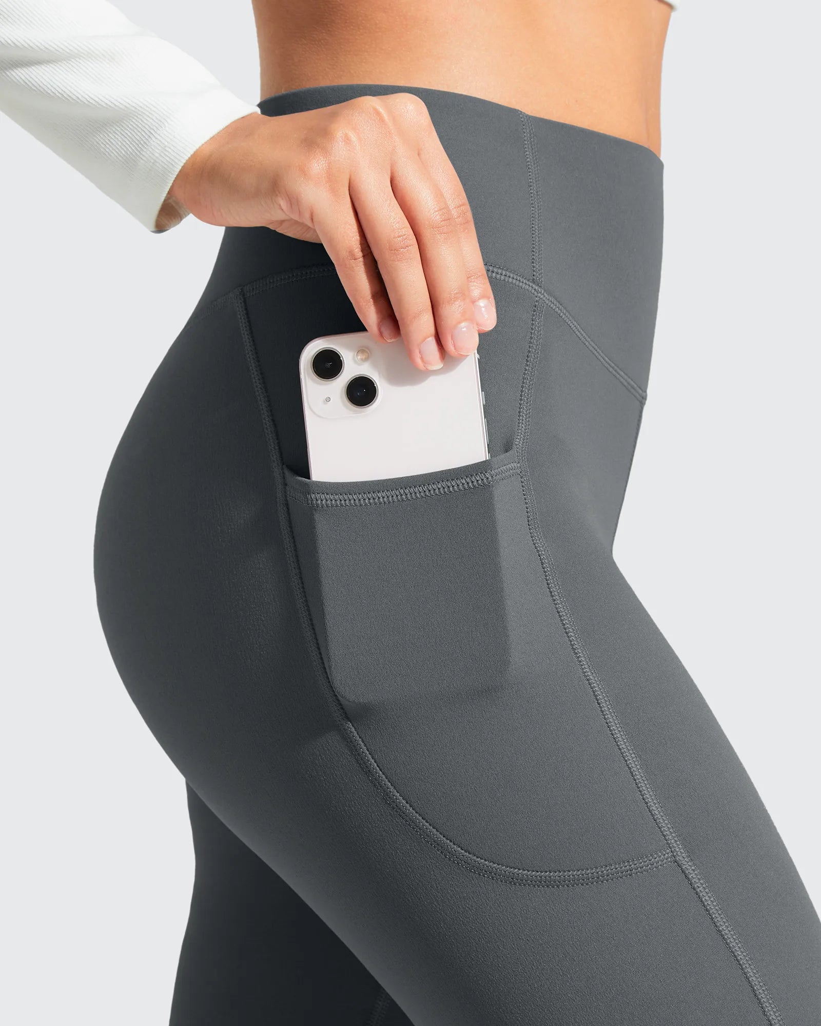 G4Free - Barefeel Fleece Lined High Stretch Yoga Workout Leggings -GF25G767AA-S