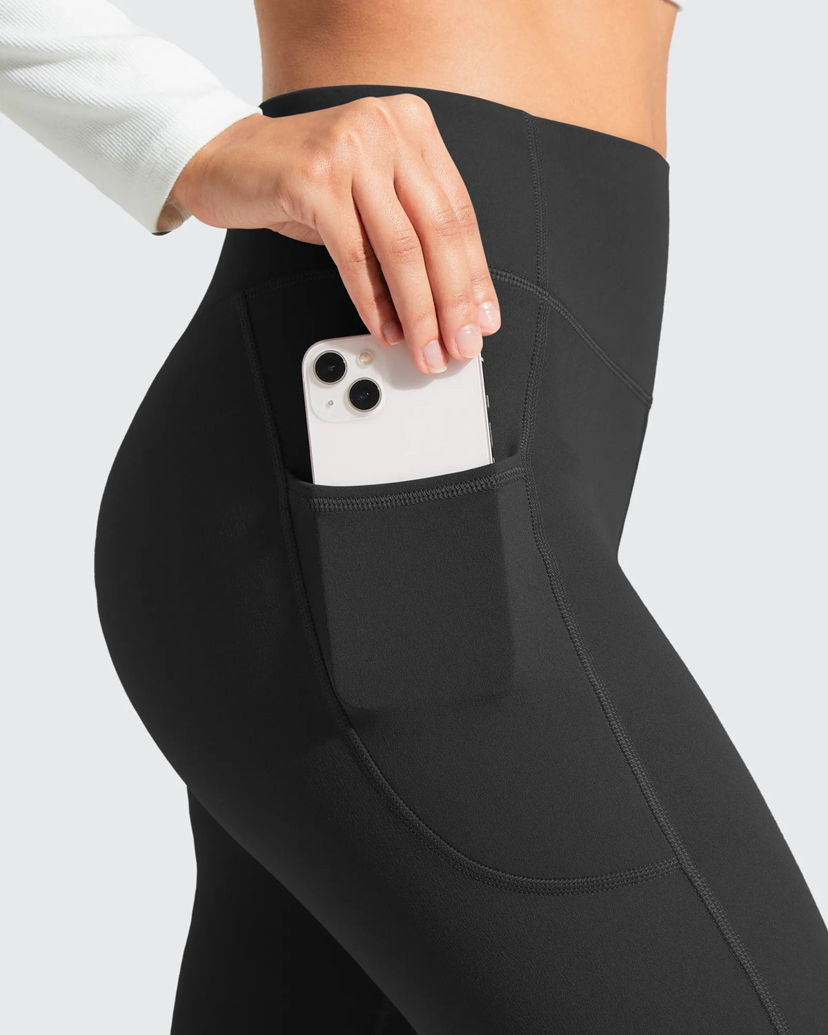 G4Free - Barefeel Fleece Lined High Stretch Yoga Workout Leggings -GF25G767AA-S