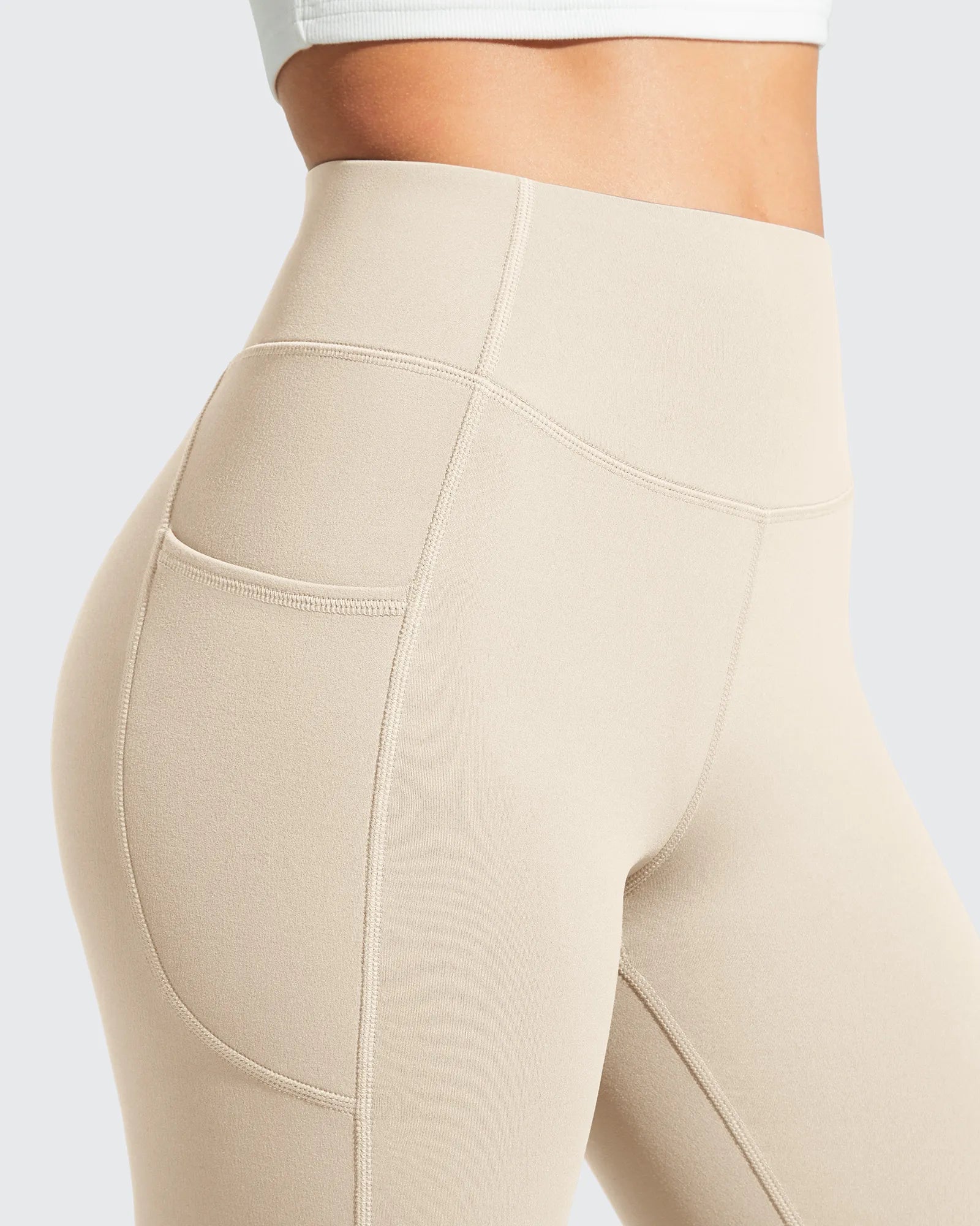 G4Free - Barefeel Fleece Lined High Stretch Yoga Workout Leggings -GF25G767AA-S