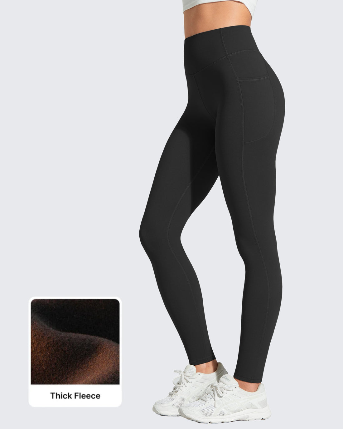 G4Free - Barefeel Fleece Lined High Stretch Yoga Workout Leggings -GF25G767AA-S