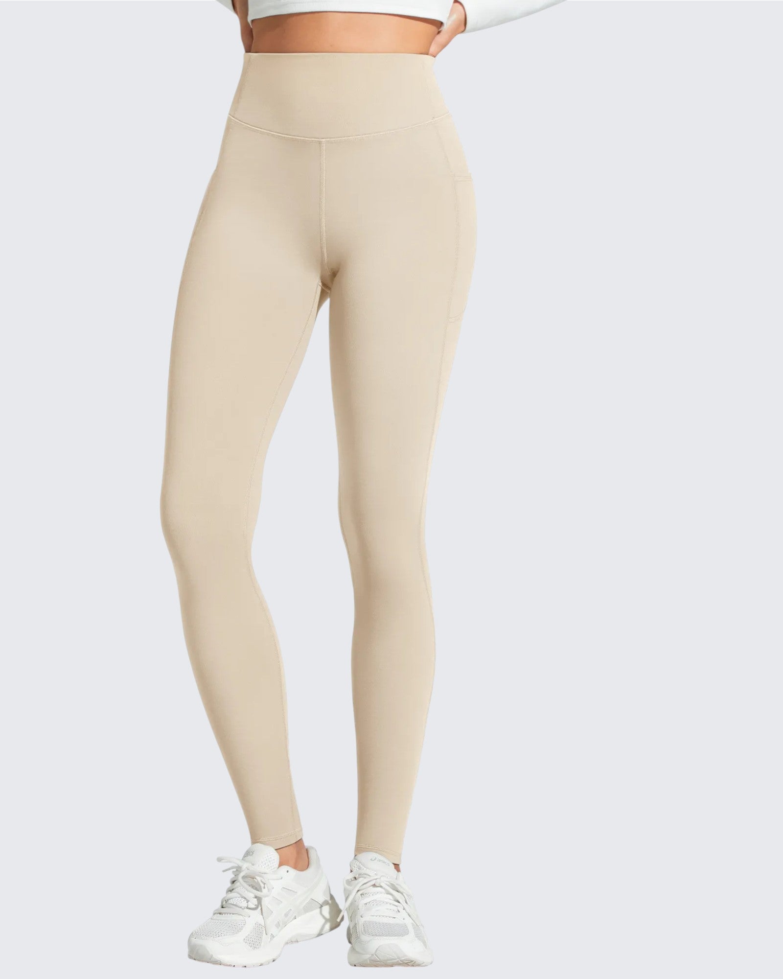 G4Free - Barefeel Fleece Lined High Stretch Yoga Workout Leggings -GF25G767AA-S