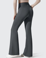 G4Free - Barefeel Fleece Lined High Waist Flare Yoga Leggings -GF25A703AA-S