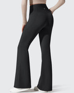 G4Free - Barefeel Fleece Lined High Waist Flare Yoga Leggings -GF25A703AA-S