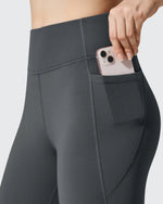 G4Free - Barefeel Fleece Lined High Waist Flare Yoga Leggings -GF25A703AA-S