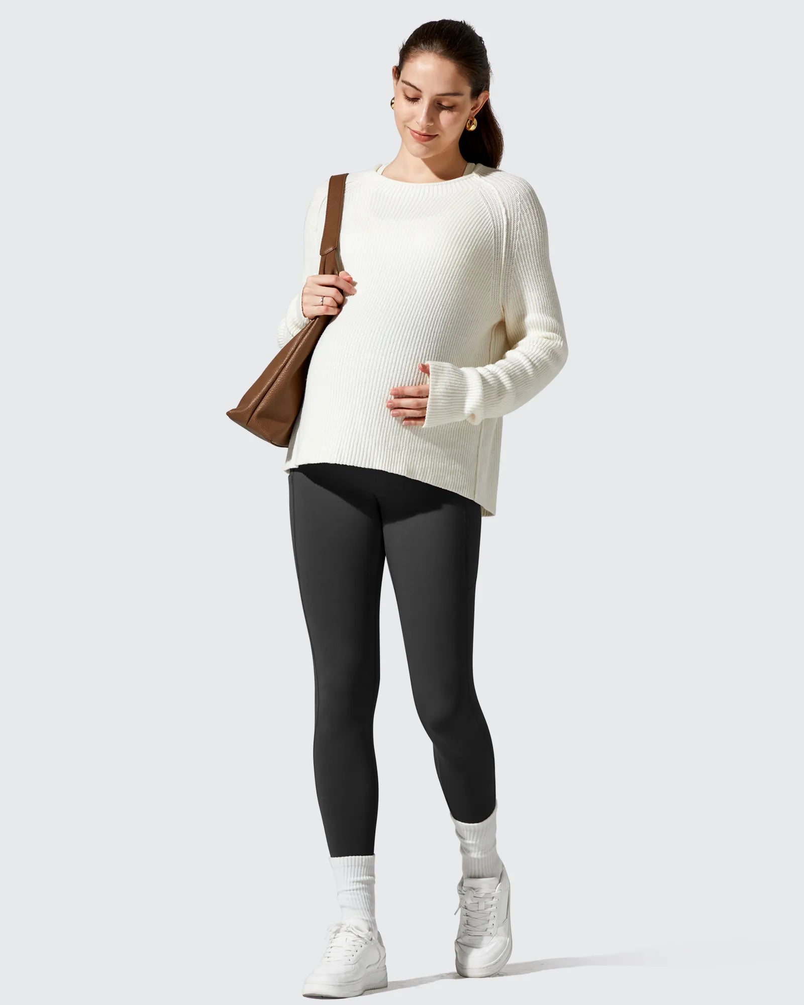 G4Free - Barefeel Fleece Lined Maternity Leggings -GF25AY634AA-S