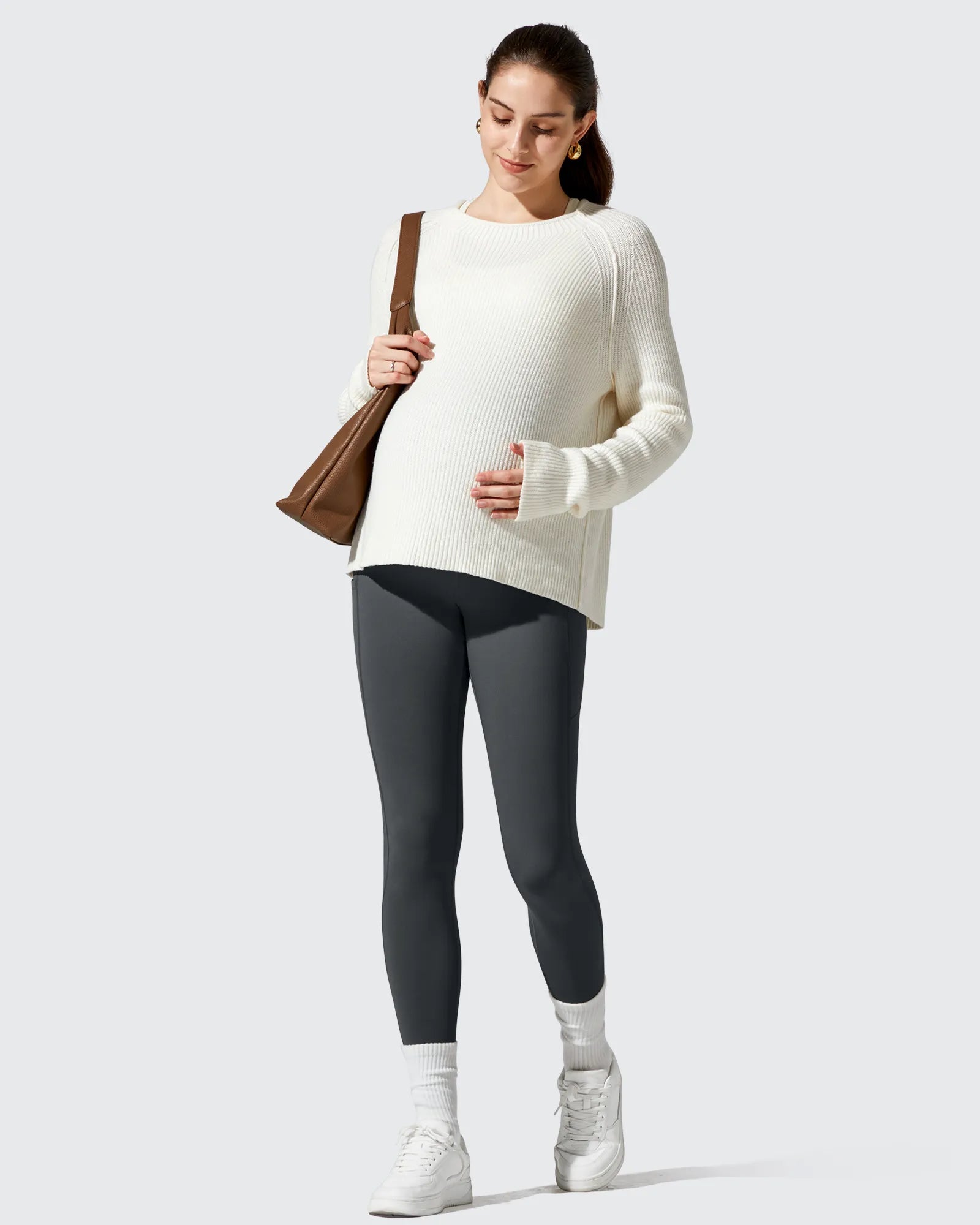 G4Free - Barefeel Fleece Lined Maternity Leggings -GF25AY634AA-S
