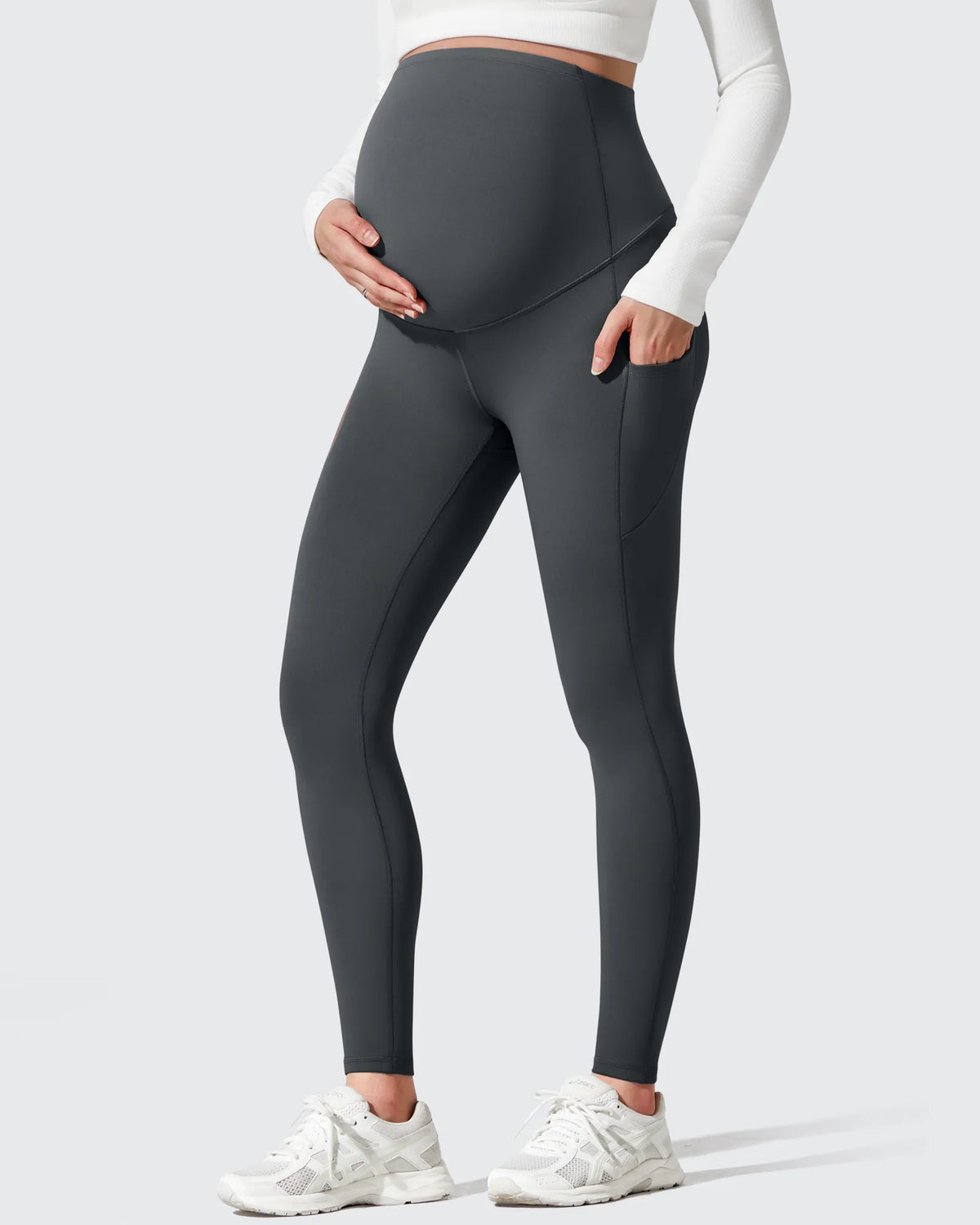 G4Free - Barefeel Fleece Lined Maternity Leggings -GF25AY634AA-S