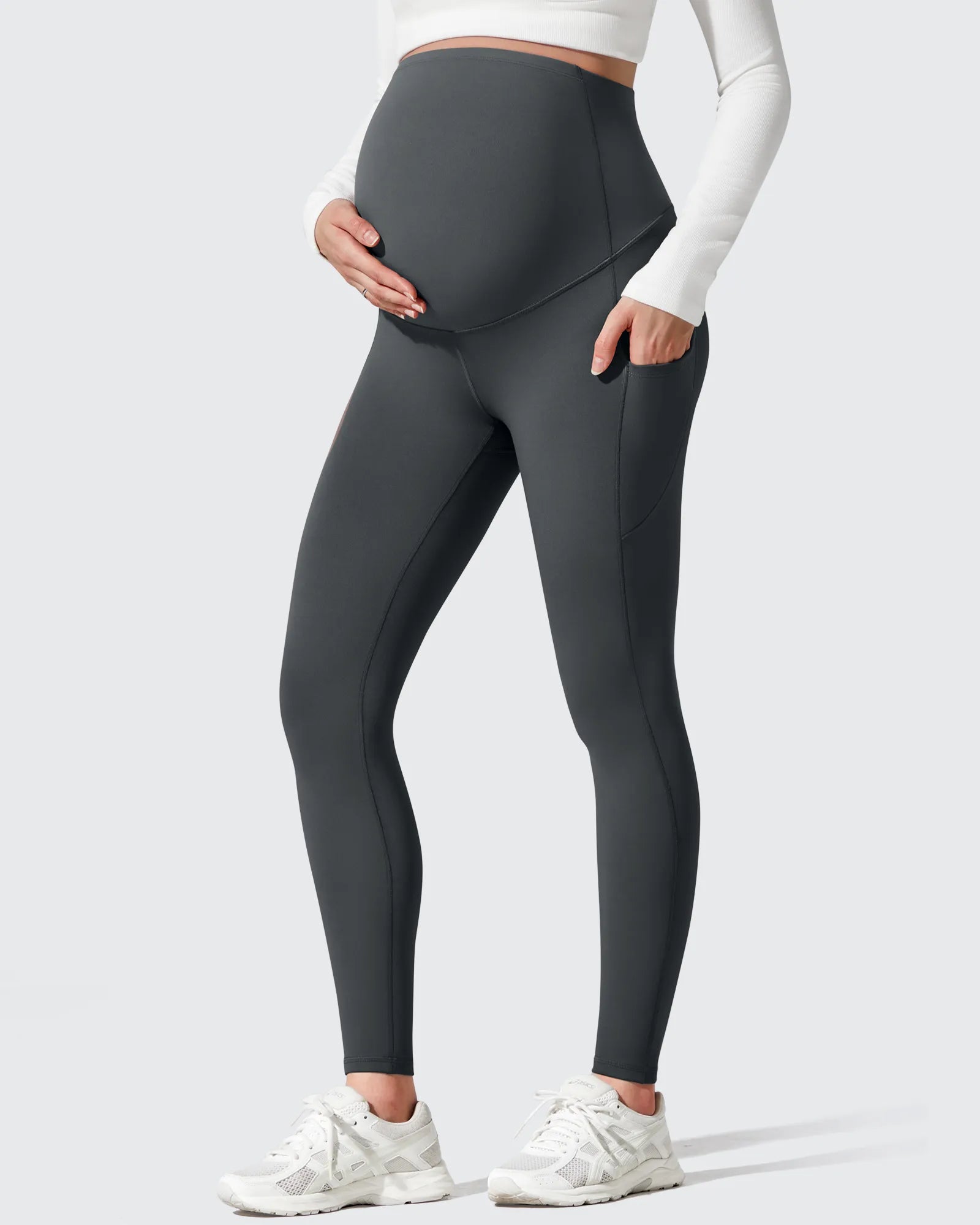 G4Free - Barefeel Fleece Lined Maternity Leggings -GF25AY634AA-S