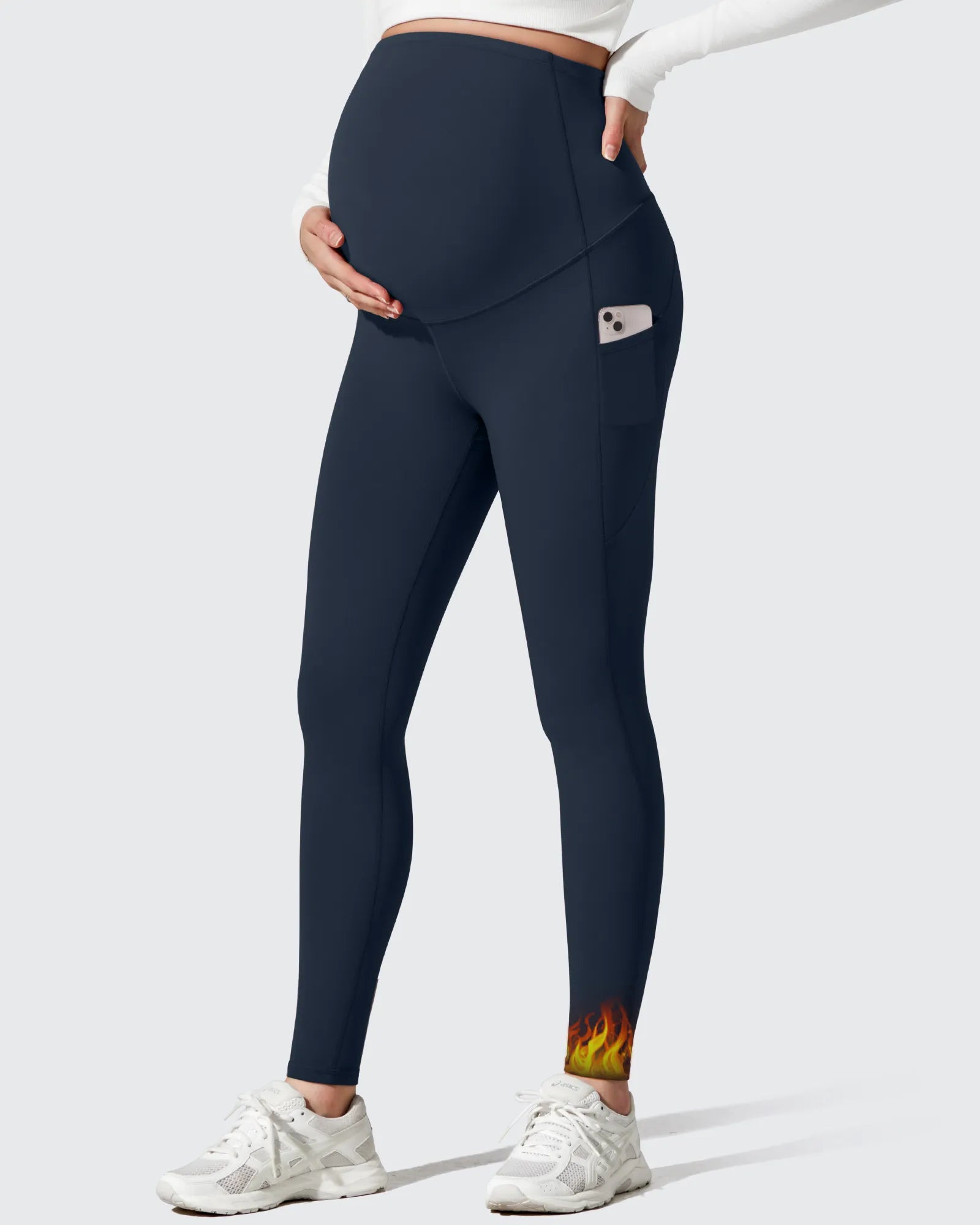 G4Free - Barefeel Fleece Lined Maternity Leggings -GF25AY634AA-S