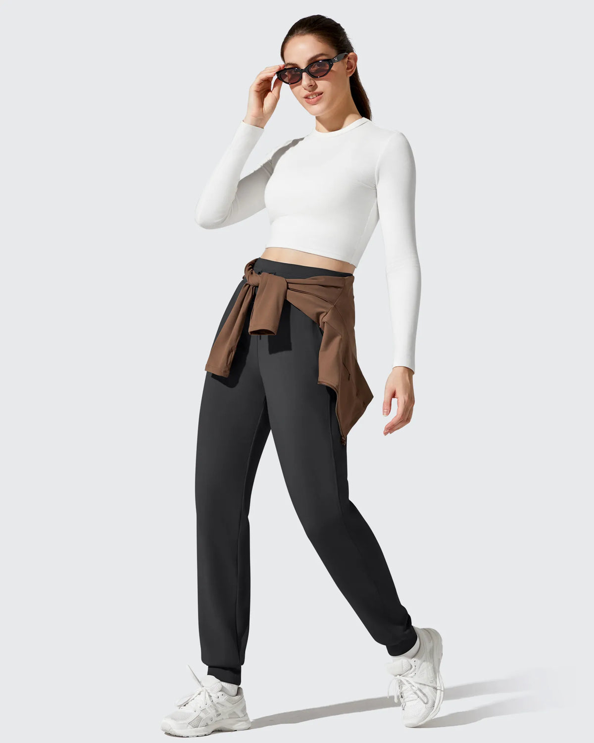 G4Free - Barefeel Fleece Lined Tapered Leg Drawstring Joggers -GF25D716AA-S