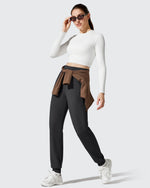 G4Free - Barefeel Fleece Lined Tapered Leg Drawstring Joggers -GF25D716AA-S