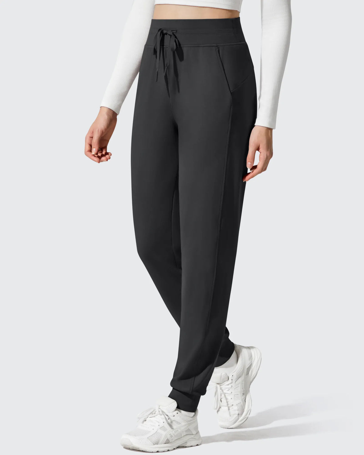 G4Free - Barefeel Fleece Lined Tapered Leg Drawstring Joggers -GF25D716AA-S