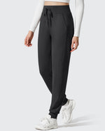 G4Free - Barefeel Fleece Lined Tapered Leg Drawstring Joggers -GF25D716AA-S