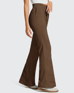 G4Free - Breezeline Flare Pockets High Waist Drawstring Leggings -GF25A666AA-S