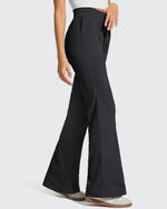 G4Free - Breezeline Flare Pockets High Waist Drawstring Leggings -GF25A666AA-S