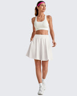 G4Free - Built-in Shorts Knee Length Tennis Skirts 20" -GF25H432AA-S