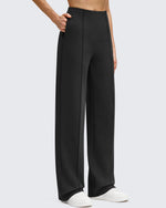G4Free - Business Front Pleats Wide Leg Fleece Lined Pants -GF25J619AA-S