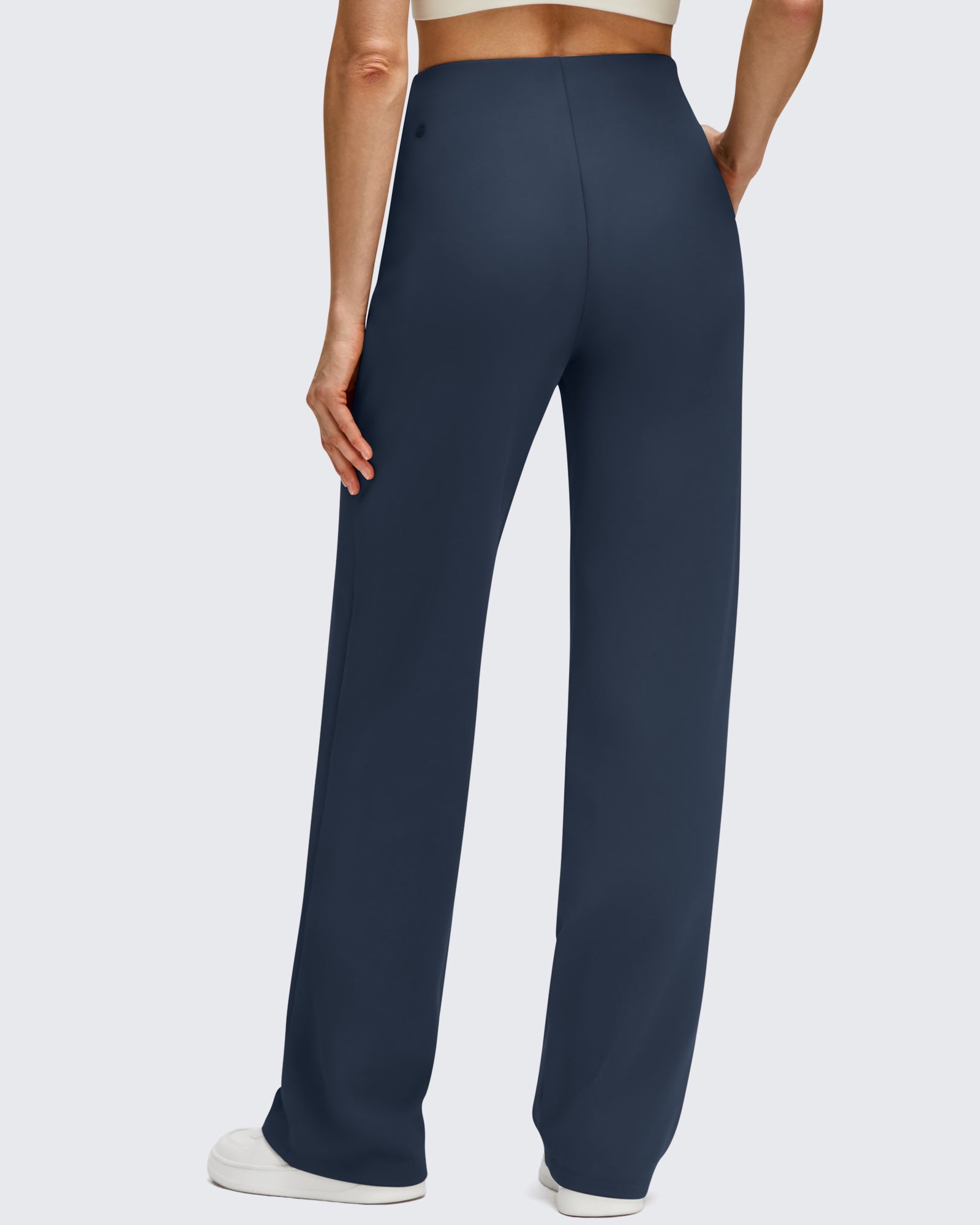 G4Free - Business Front Pleats Wide Leg Fleece Lined Pants -GF25J619AA-S