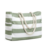 G4Free - Canvas Waterproof Sandproof Large Beach Tote Bags -TN25B597A